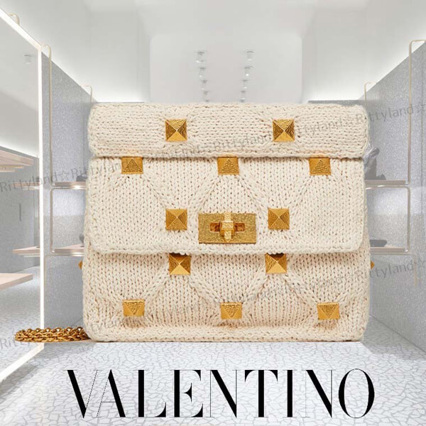 【滝沢眞規子さん愛用】21SS★VALENTINO/ニットショルダーバッグ WW2B0I82ZDAE01